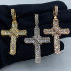 10K Gold Knot Diamond Cross Pendant - additional product view 2