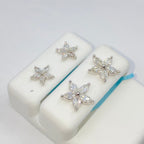 14K Gold Summer Flower Diamond Earrings - additional product view 9