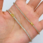 10K Gold Shine Diamond Tennis Bracelet 7 in - additional product view 2