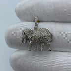 10K Gold Elephant Diamond Pendant - additional product view 6