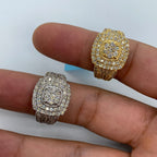 14K Gold Square Barcelona Diamond Ring - additional product view 2