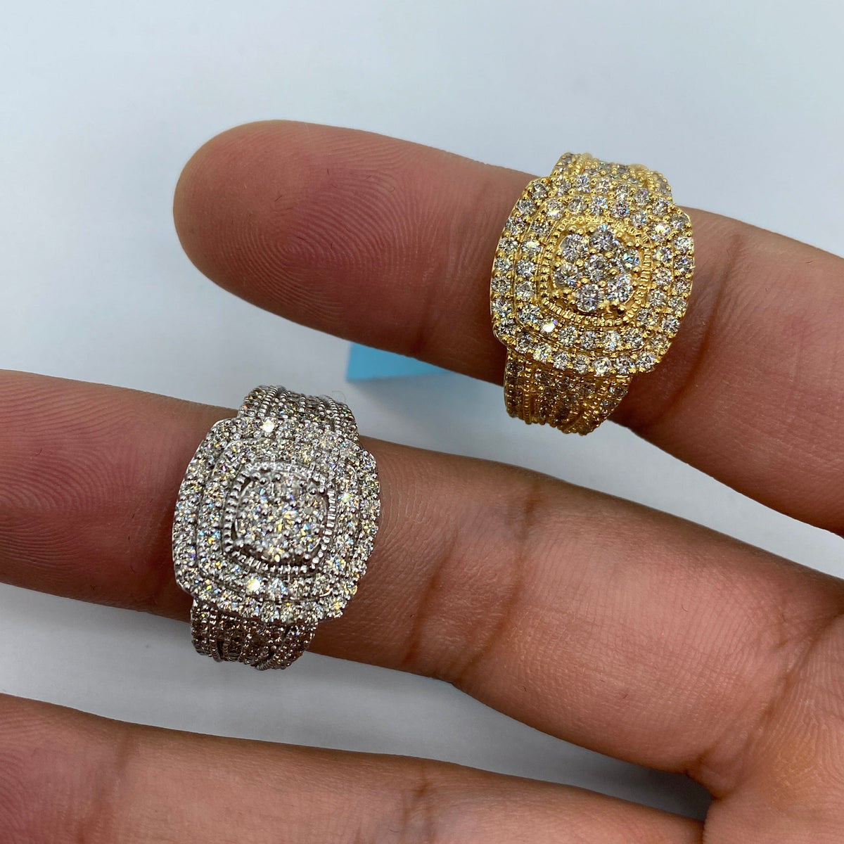 14K Gold Square Barcelona Diamond Ring - additional product view 2