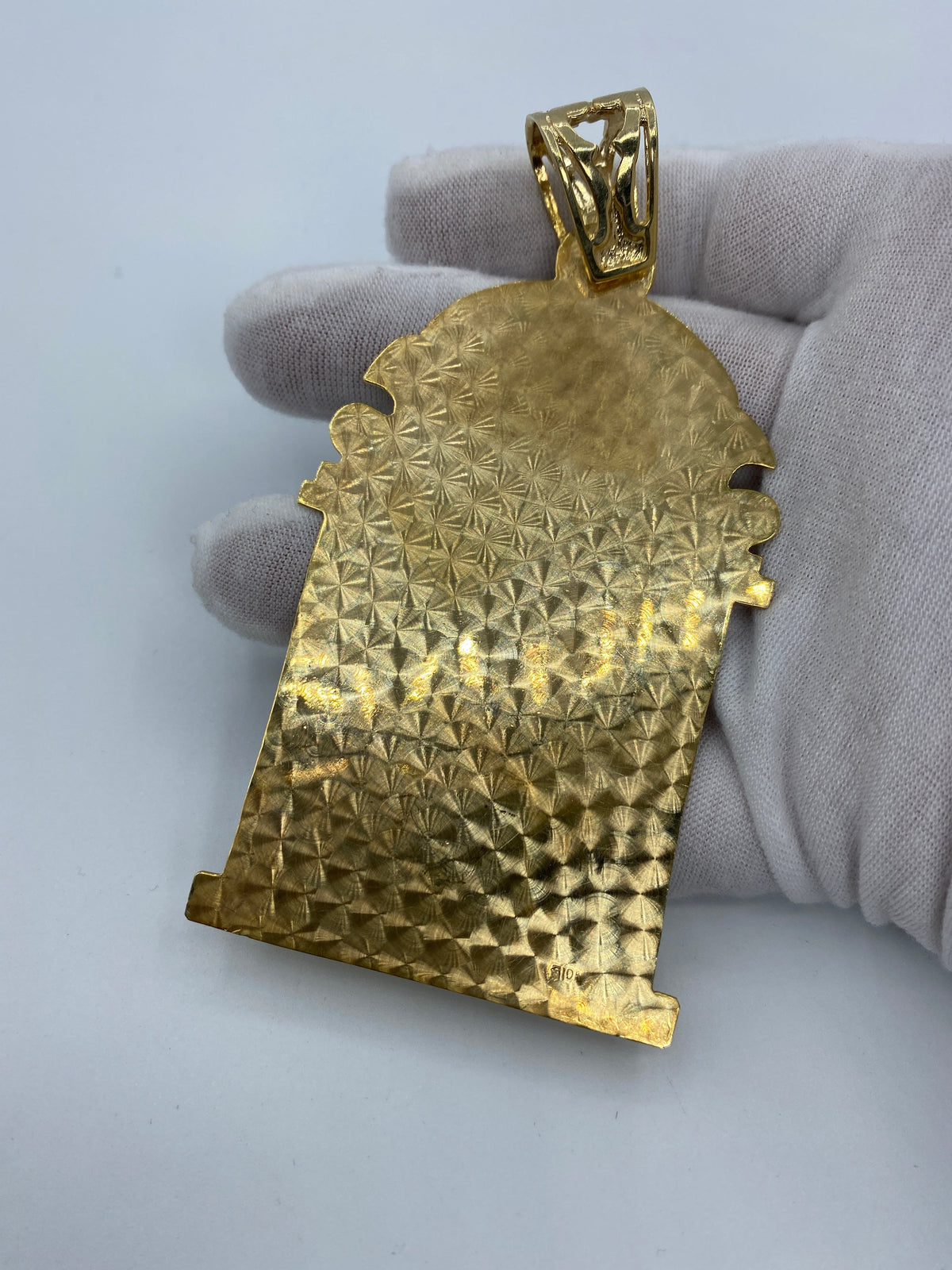 10K Gold Saint Barbara Pendant - 4.25 in - additional product view 5