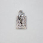 10K Gold Icy Tag Diamond Pendant - additional product view 3