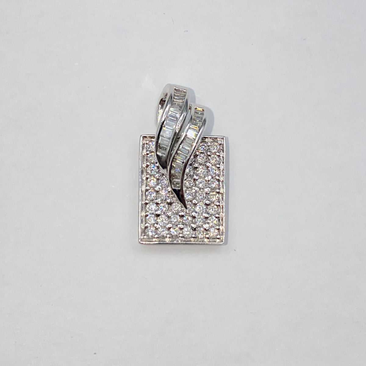 10K Gold Icy Tag Diamond Pendant - additional product view 3