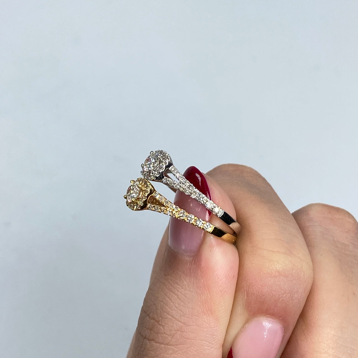 14K Gold Diamond Beloved Engagement Ring - additional product view 5