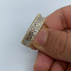 14K Gold Diamond Baguette Center Ring - additional product view 3