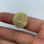 14K Gold Circle Olympus Diamond Ring - additional product view 4