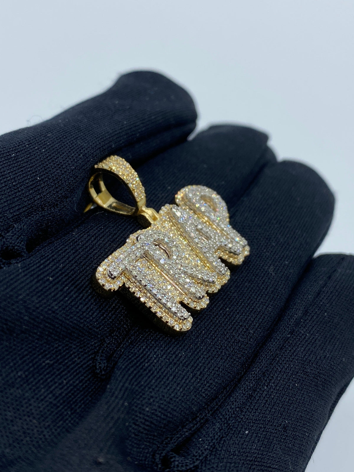 Trap Name Diamond Pendant - additional product view 3