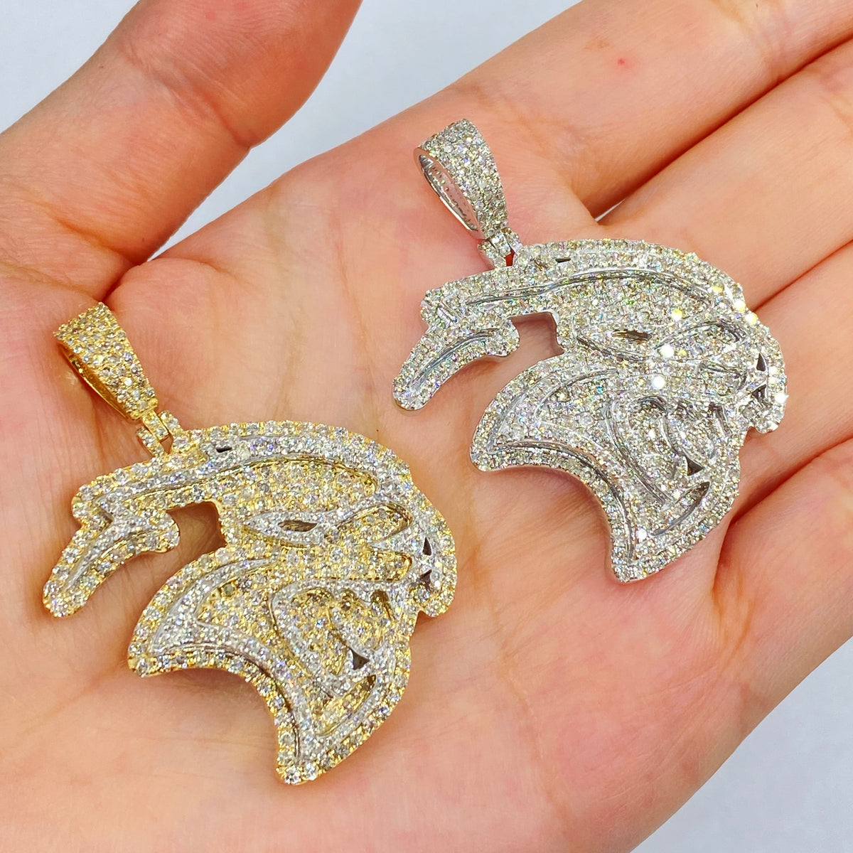 10K Gold Hellcat Diamond Pendant - main product photo