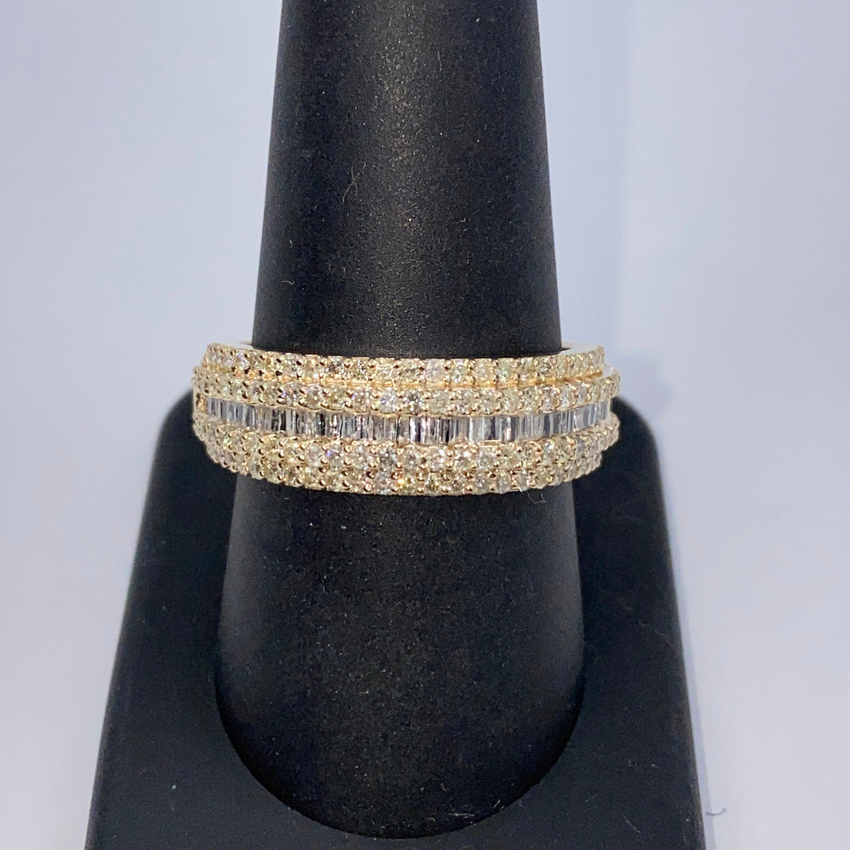 10K Gold Succession Diamond Baguette Ring - additional product view 8