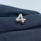 14K Gold Number 4 Diamond Pendant - additional product view 4