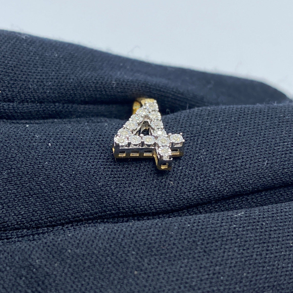 14K Gold Number 4 Diamond Pendant - additional product view 4