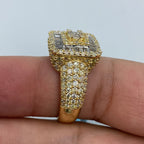 14K Gold Square Diamond Baguette Ring - additional product view 7