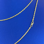 14K Gold 1.2mm Rope Chain 16–18 in - additional product view 3
