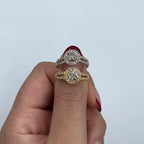 14K Gold Adore Halo Circle Diamond Engagement Ring - additional product view 5