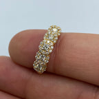 14K Gold Quintuple Flower Diamond Engagement Ring - additional product view 5