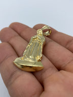 14K Gold Virgin Mary Pendant - additional product view 7