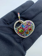 18K Gold Heart Diamond Pendant - additional product view 4