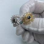 14K Gold Lady Evil Eye Baguette Diamond Ring - additional product view 3