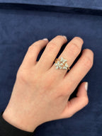 14K Gold Flower Butterfly Diamond Ring - additional product view 10