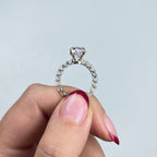 Custom 18K Gold Luxe Joy Oval Diamond Engagement Ring - additional product view 4