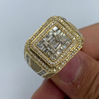 14K Gold 18.4mm Champion Diamond Baguette Ring - additional product view 2