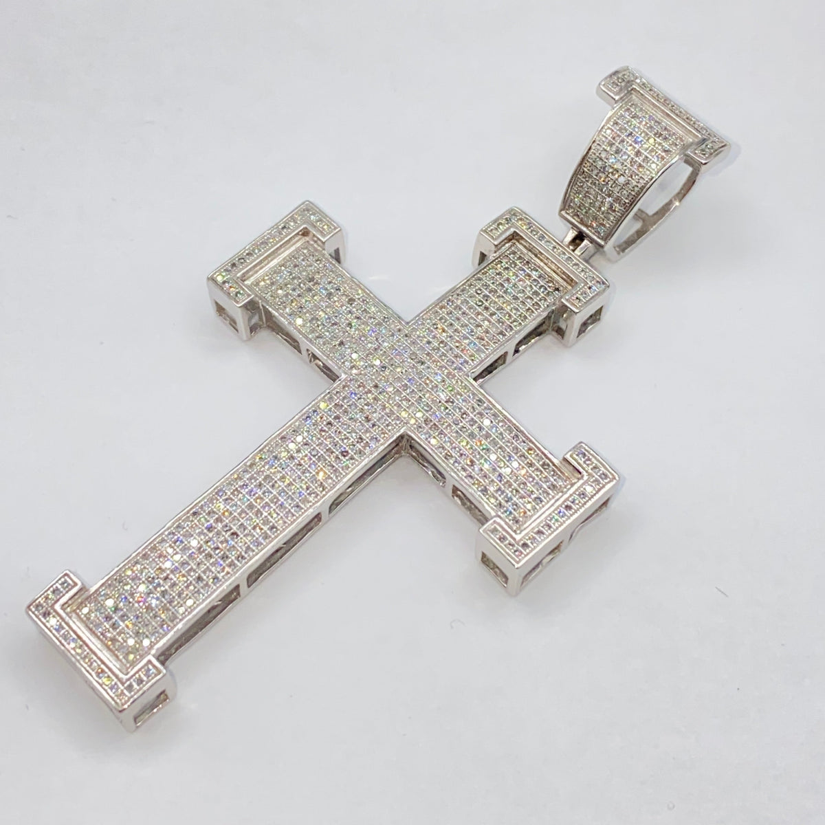 10K Gold Virtue Cross Diamond Pendant - additional product view 4