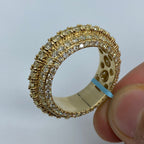 14K Gold California Eternity Diamond Ring 9.9 Ct - additional product view 5