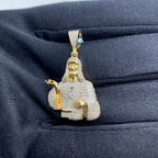 14K Gold Jesus Christ Diamond Pendant - additional product view 4