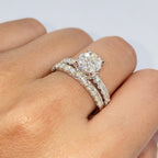 14K Gold Barbie Circle Diamond Engagement Ring - additional product view 5