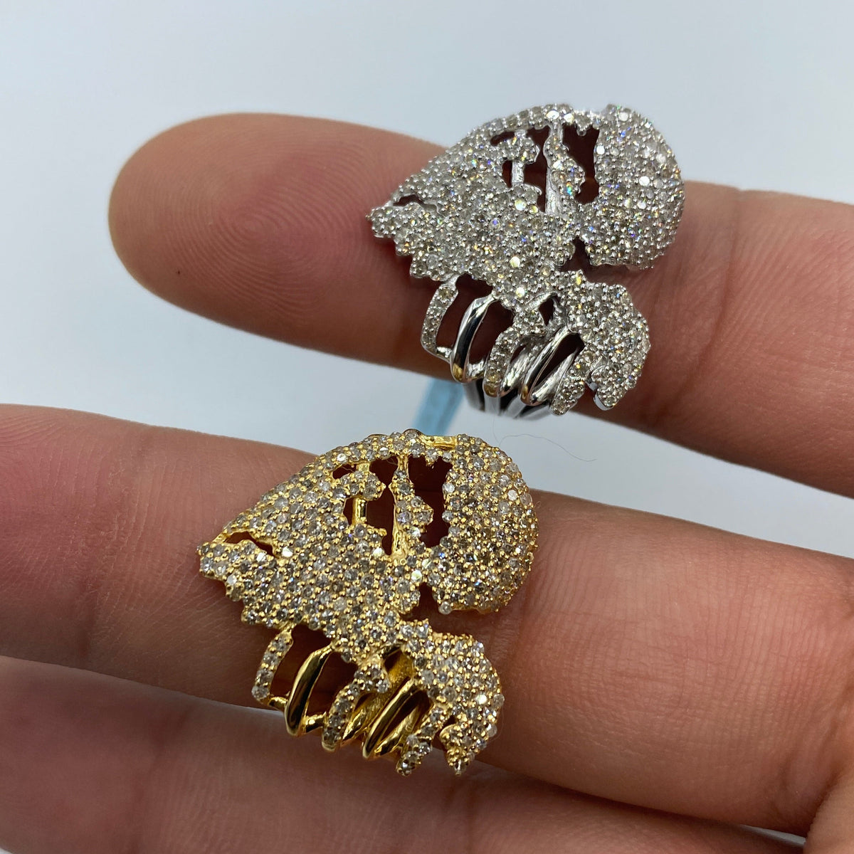 14K Gold Zombie Heart Diamond Ring - additional product view 6
