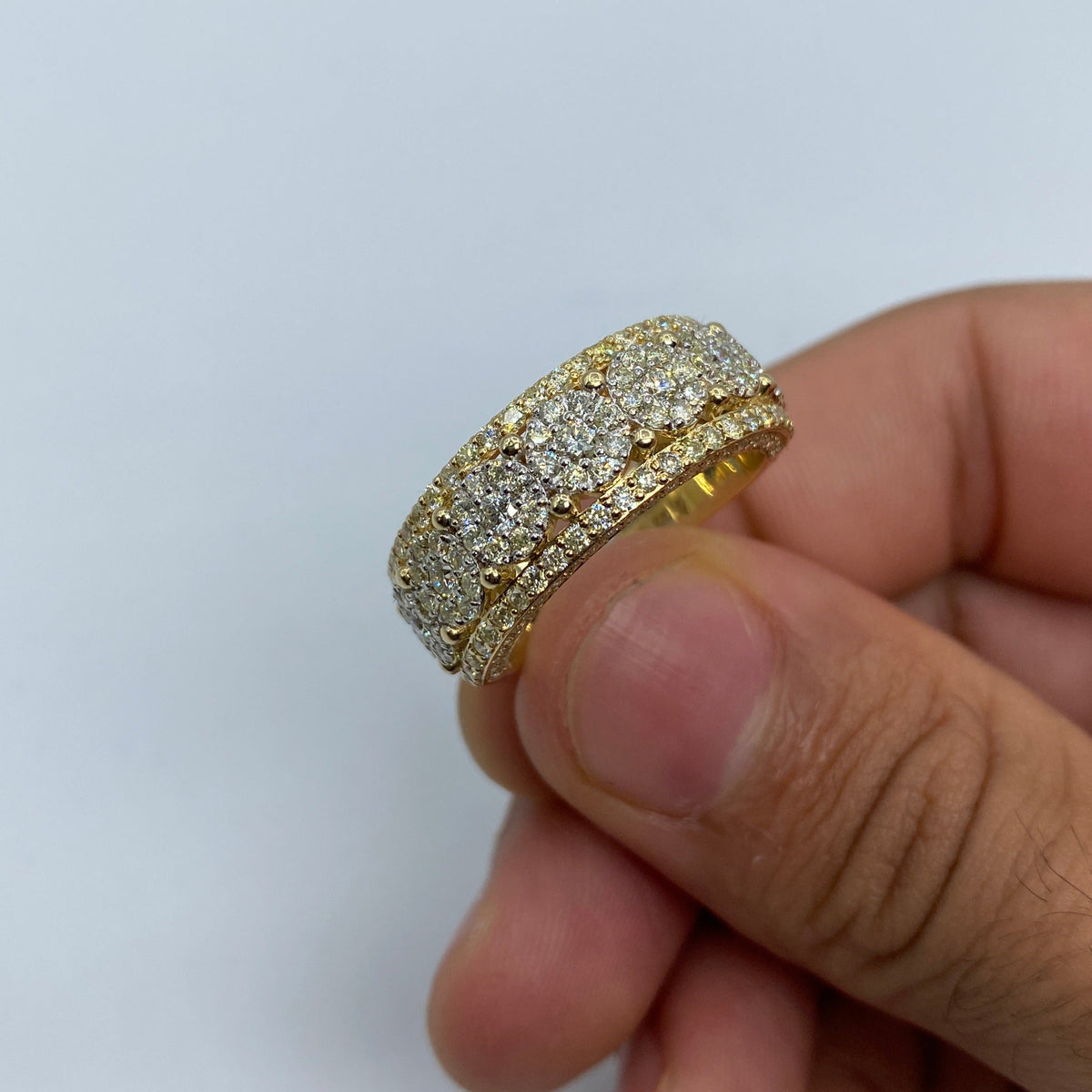 14K Gold Flower Diamond Ring - additional product view 3