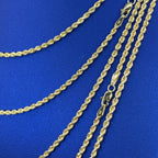 10K Yellow Gold 2mm Rope Chain 16–24 in - additional product view 3