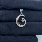 14K Gold G Diamond Pendant - additional product view 2