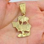 10K Gold Puerto Rico Beach Pendant - additional product view 4