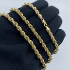 10K Gold 4mm Rope Chain 18–26 in - additional product view 6