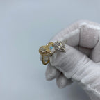 14K Gold Large Pear Stone Diamond Engagement Ring - additional product view 3