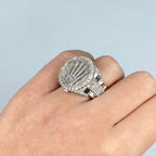 14K Gold Jumbo Crown Diamond Ring - additional product view 6