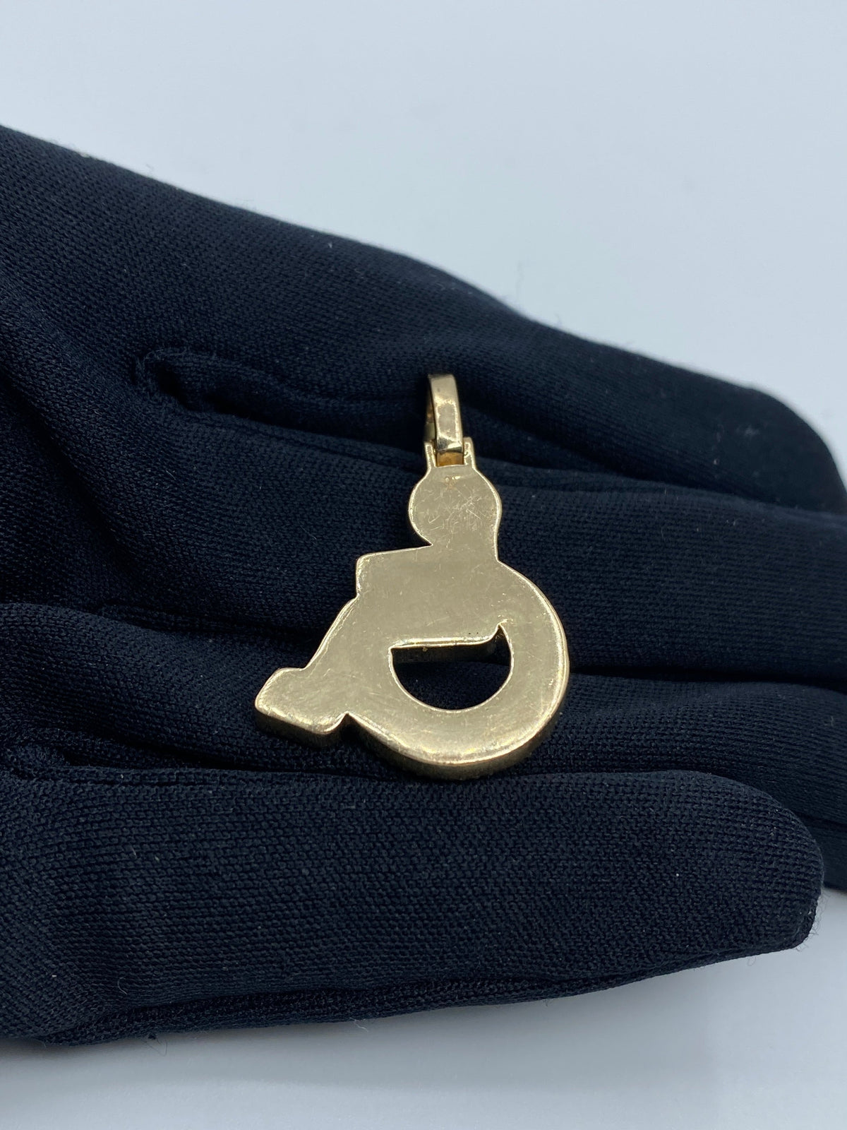 Disabled Wheelchair Handicap Diamond Pendant 1.3 Ct - additional product view 5