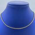 14K Gold Moon Cut Chain, 3mm - close-up product photo
