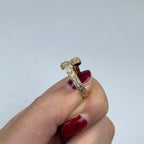 14K Gold Regal Bangle Diamond Baguette Ring - additional product view 9