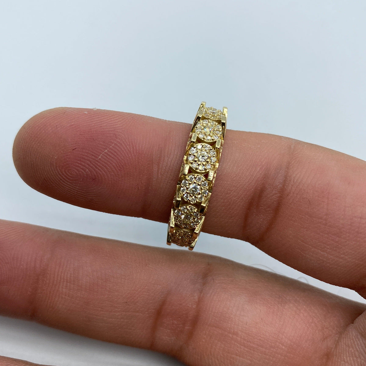 14K Gold Space Flower Diamond Ring 1.4 Ct - additional product view 4