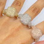 10K Gold/14K Presidential Iced Diamond Ring - additional product view 2