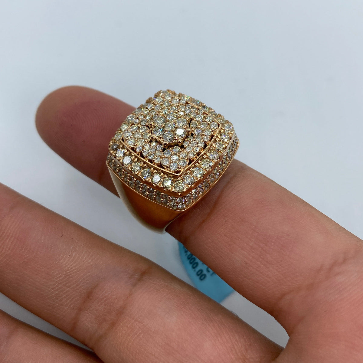 14K Gold Rose Jumbo Diamond Ring - additional product view 5