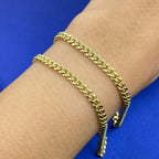 10K Gold 4mm Cuban Link Bracelet 8 in - main product photo