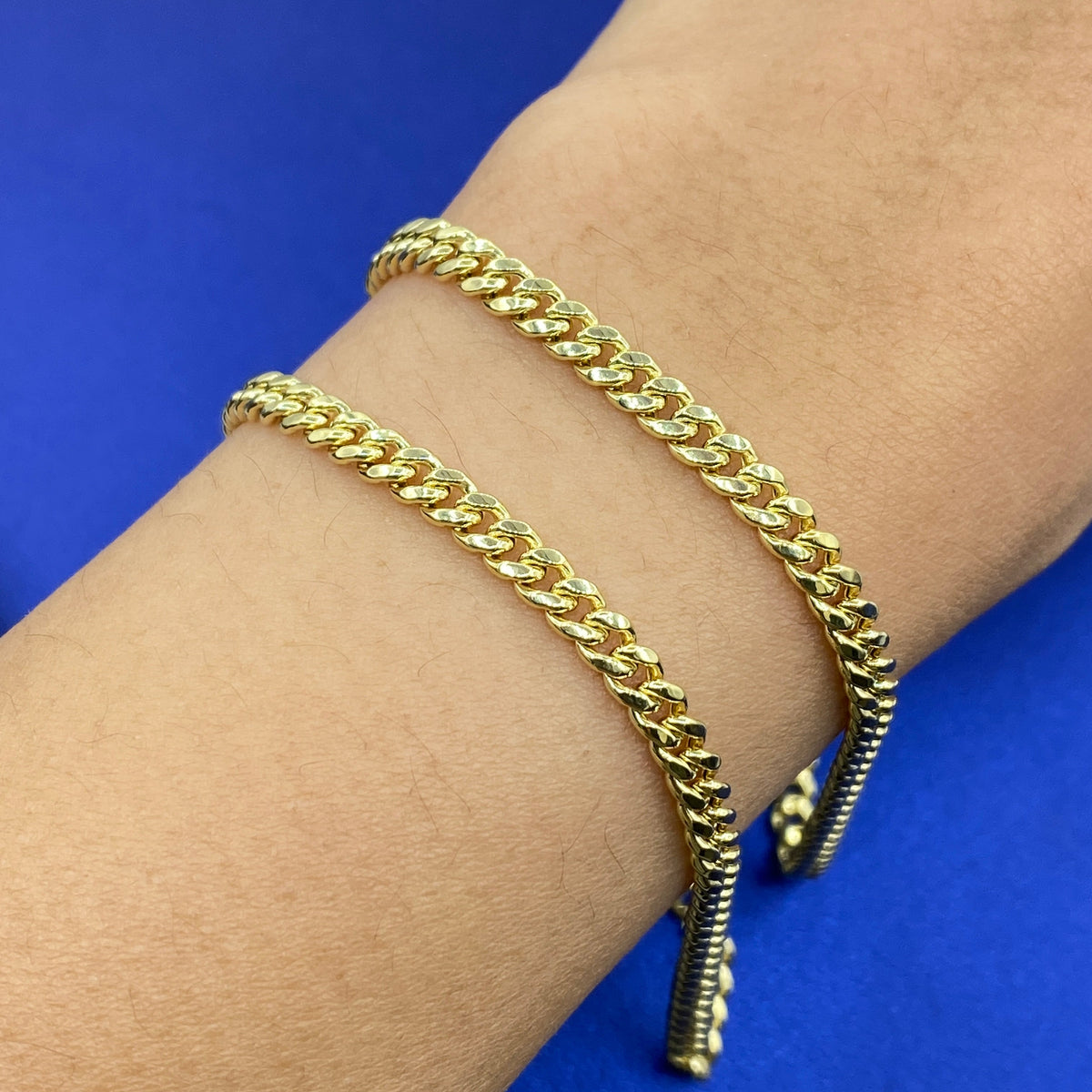 10K Gold 4mm Cuban Link Bracelet 8 in - main product photo