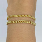 10K Gold Cuban Link Anklet - additional product view 2