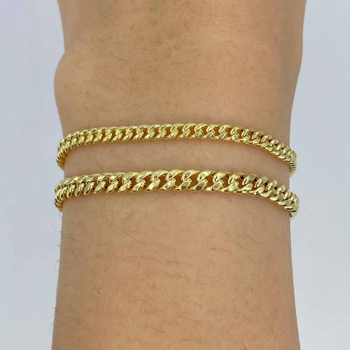 10K Gold Cuban Link Anklet - additional product view 2