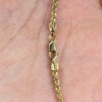 10K Gold 2mm Rope Chain Necklace 18 in - additional product view 4